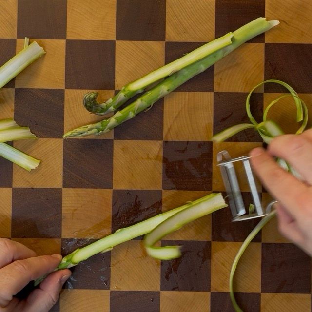 taglio verdure per insalata russa