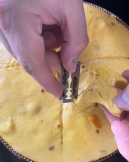 I 4 lembi della scarpatura aperti verso l'esterno