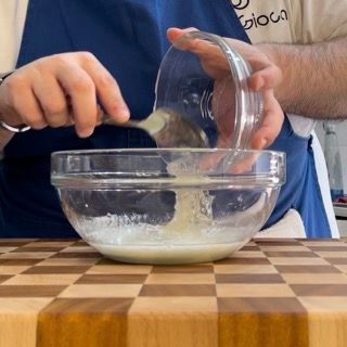 Pesche crumble