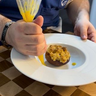 Pesche crumble