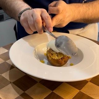 Pesche crumble