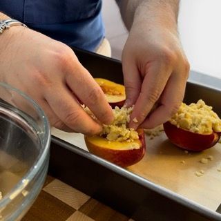 Pesche crumble