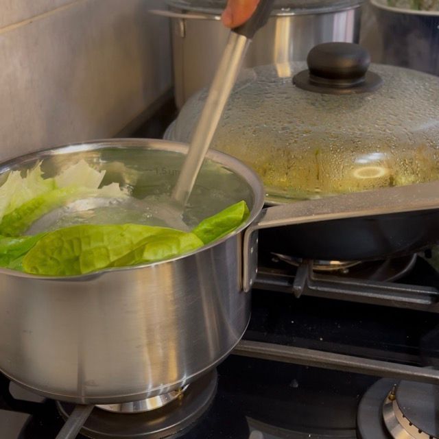 salsa di lattuga viene frullata
