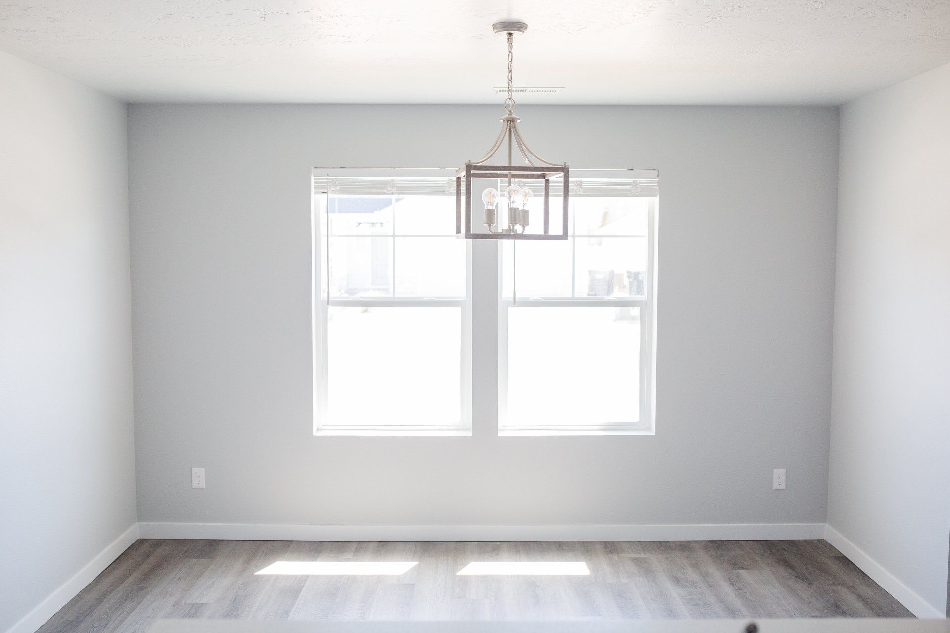living space with big windows