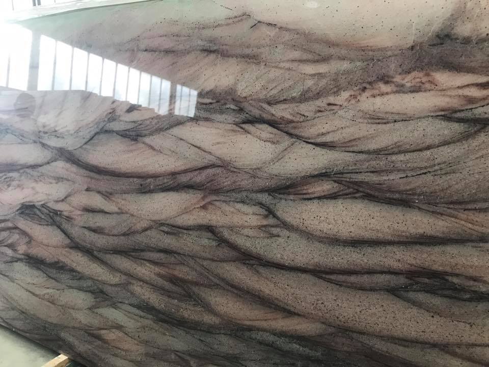 marble with horizontal gray veins