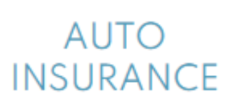 The word auto insurance is on a white background.