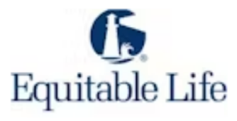The logo for equitable life has a sailboat on it.