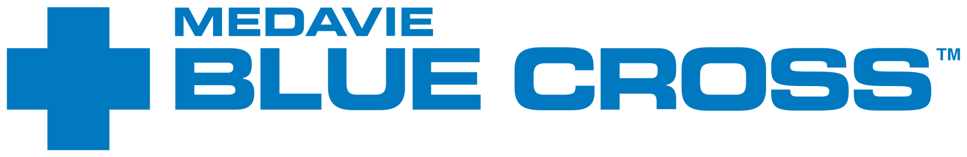 Medavie blue cross logo on a white background