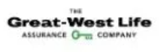 A blurred image of the great west life assurance company logo