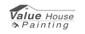 Logo for Value House Painting with a house outline and a hammer icon.