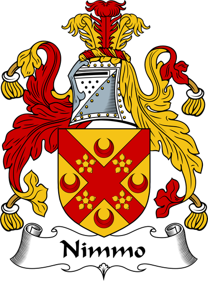 A coat of arms for the family name nimmo