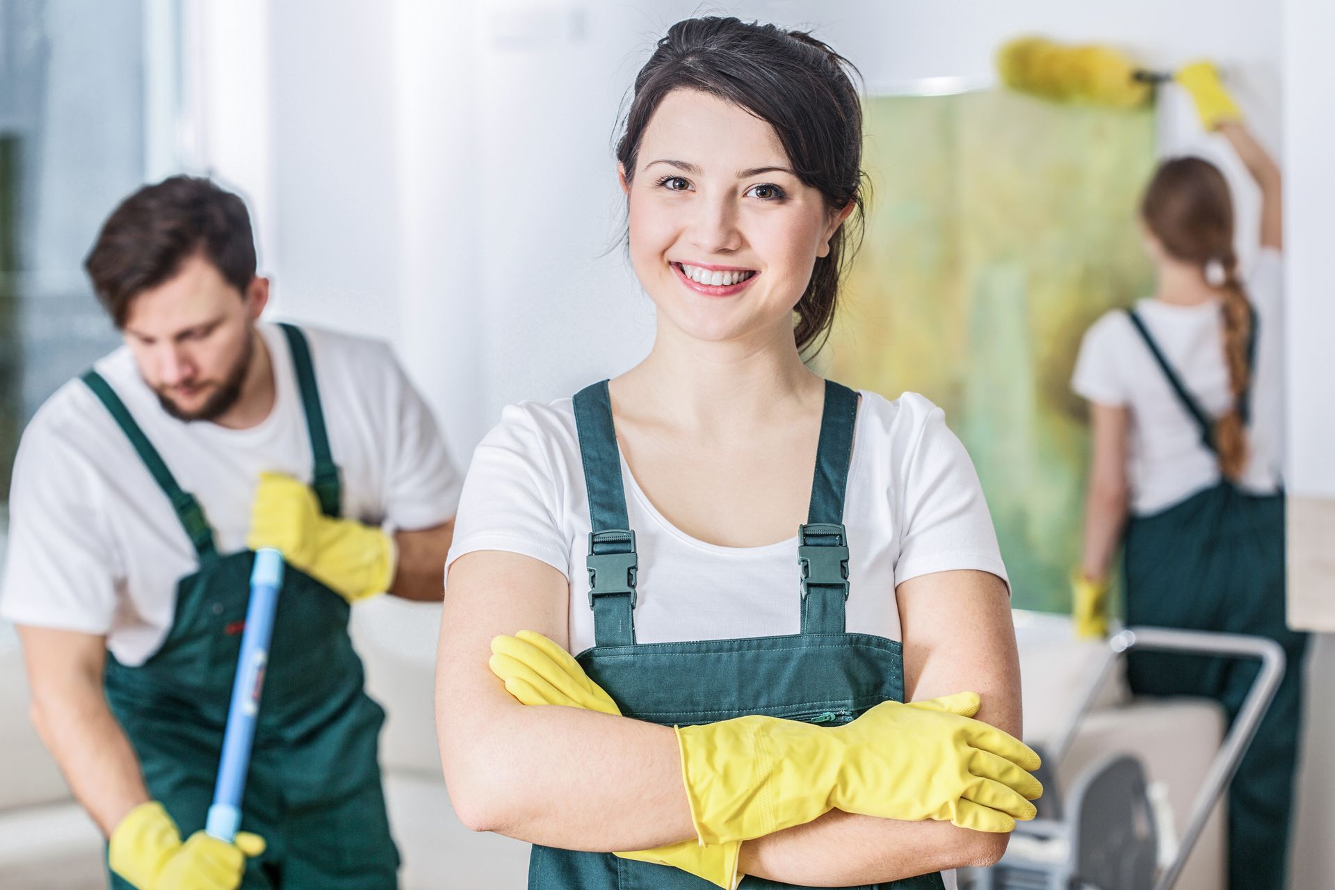 Cleaning team.
