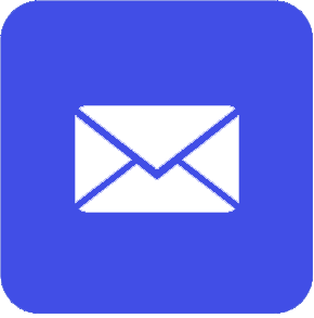 Blaues E-Mail  Icon