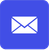 Blaues E-Mail Icon Blaues E-Mail Icon