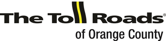 The Toll Roads of Orange County logo with a yellow road dividing the words.