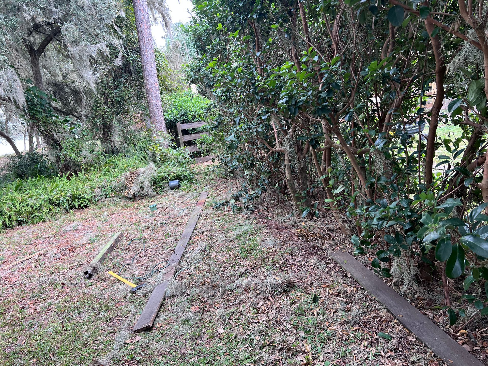 Fence clean up