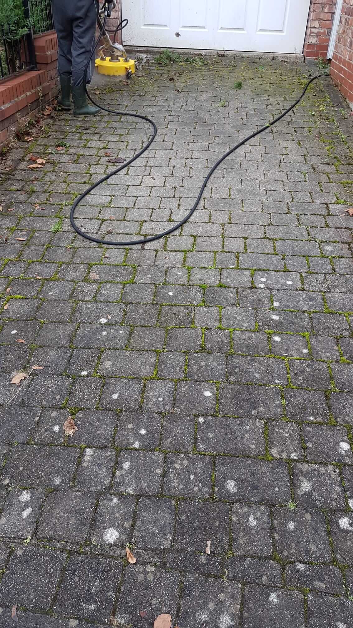 driveway pressure washing in Bramhall and Stockport