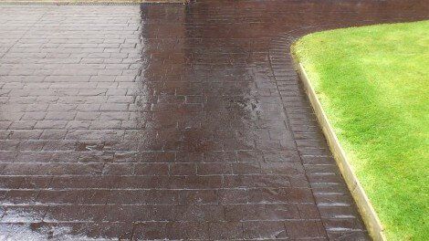 imprinted concrete Driveway Cleaning Hale