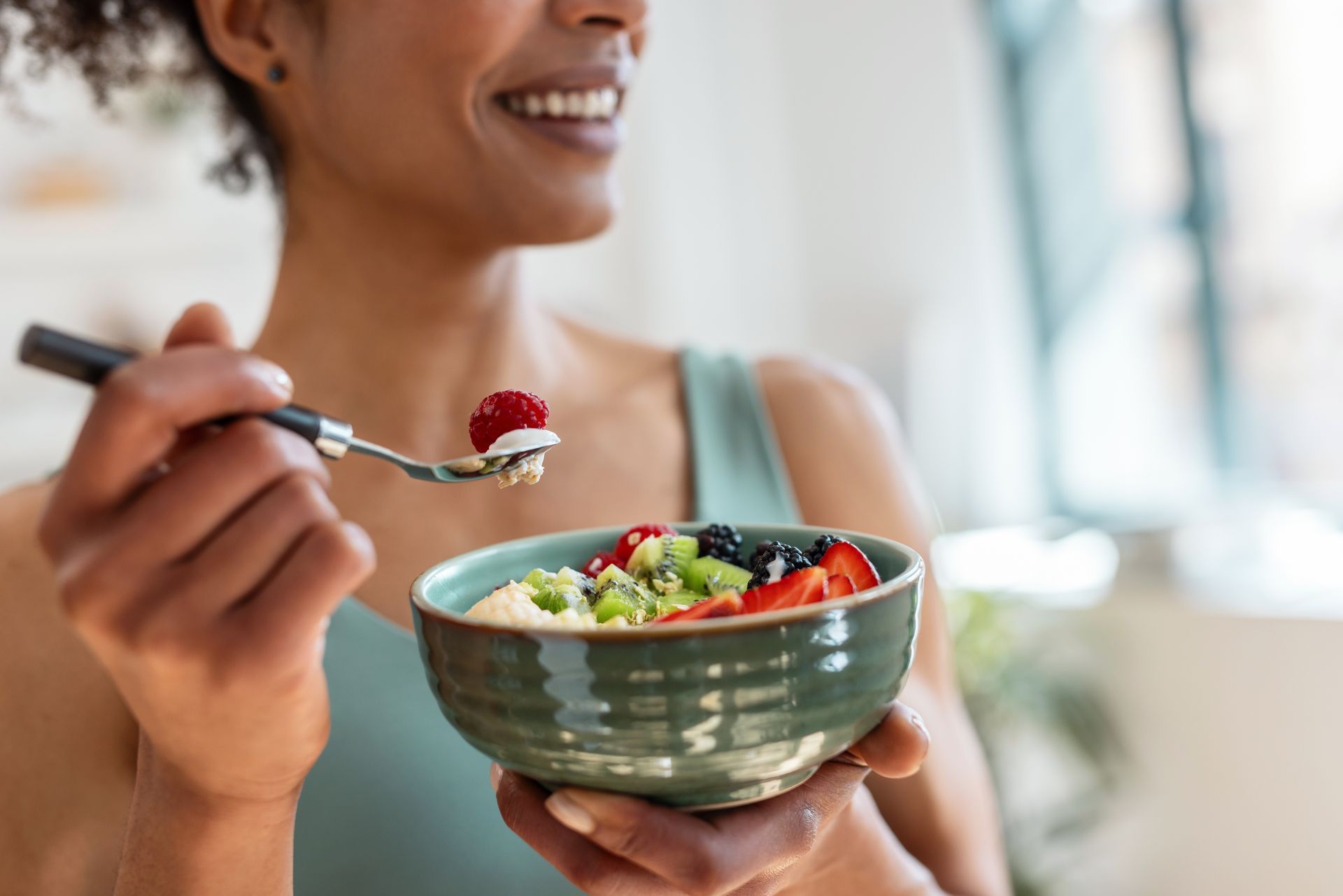 Eating vegetables
