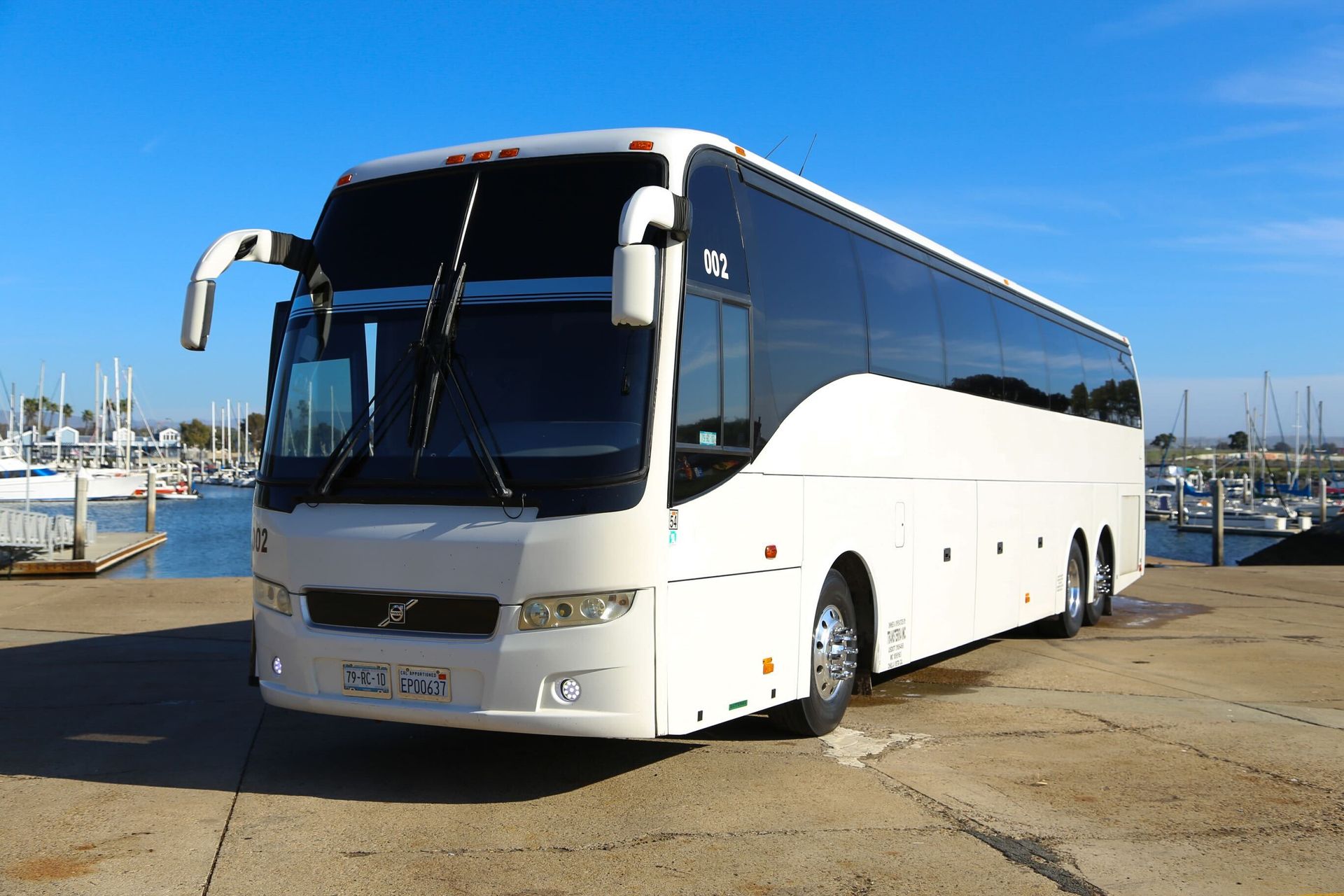 San Diego beach destination visited by charter bus rental.