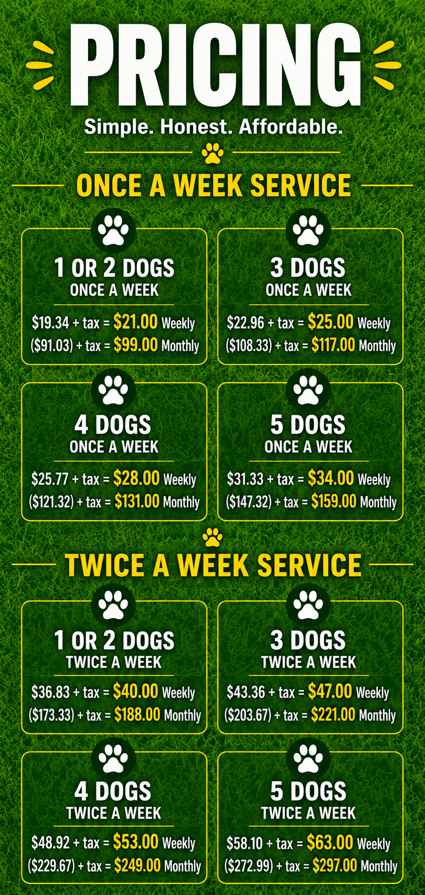 Minesweepers Dog Waste Removal - Home