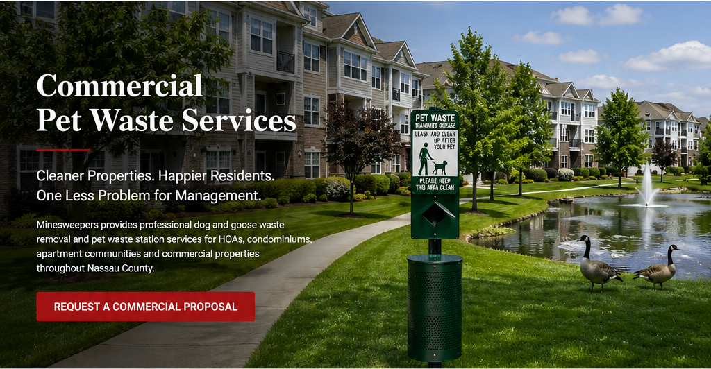 Commercial pet waste removal services in Nassau County