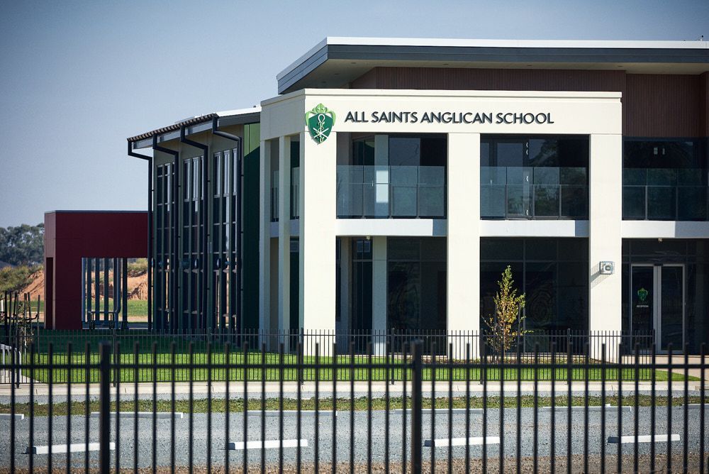 A Modern, Two-story All Saints Anglican School Building With Cream — Quarrell Civil Construction In Congupna, VIC