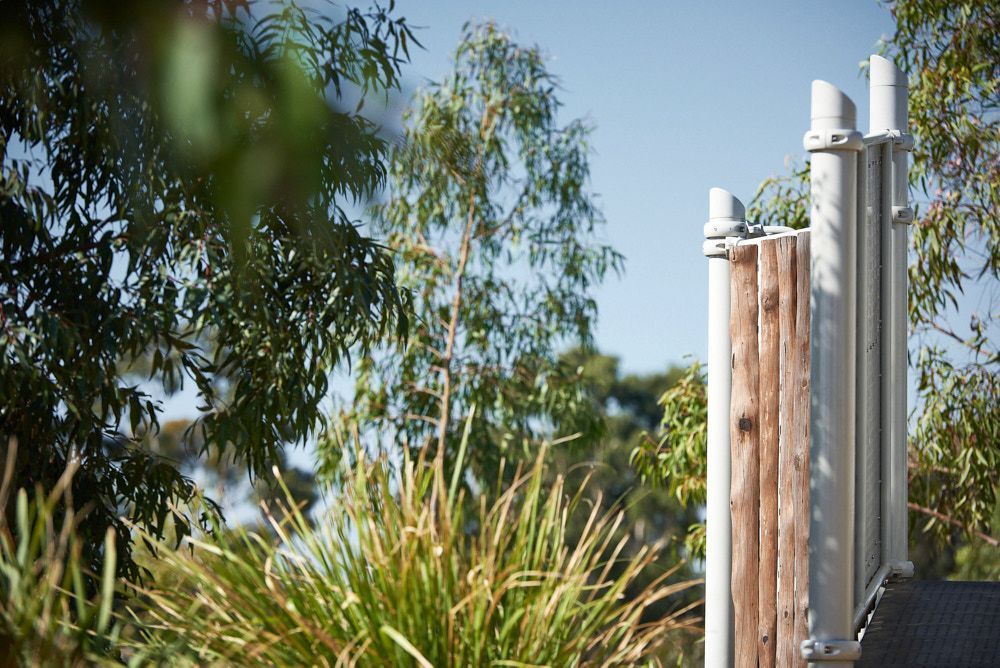 A Wooden Panel Structure Framed by Metal Poles — Quarrell Civil Construction In Congupna, VIC