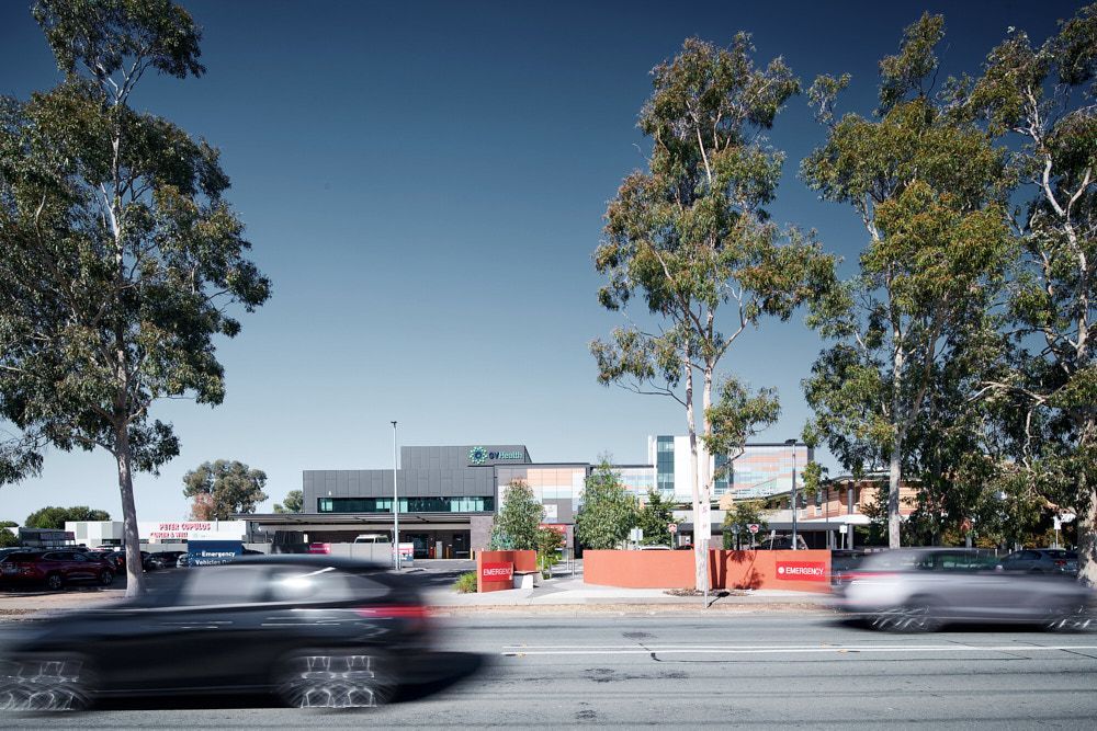Exterior View of a Modern Building With Trees — Quarrell Civil Construction In Congupna, VIC