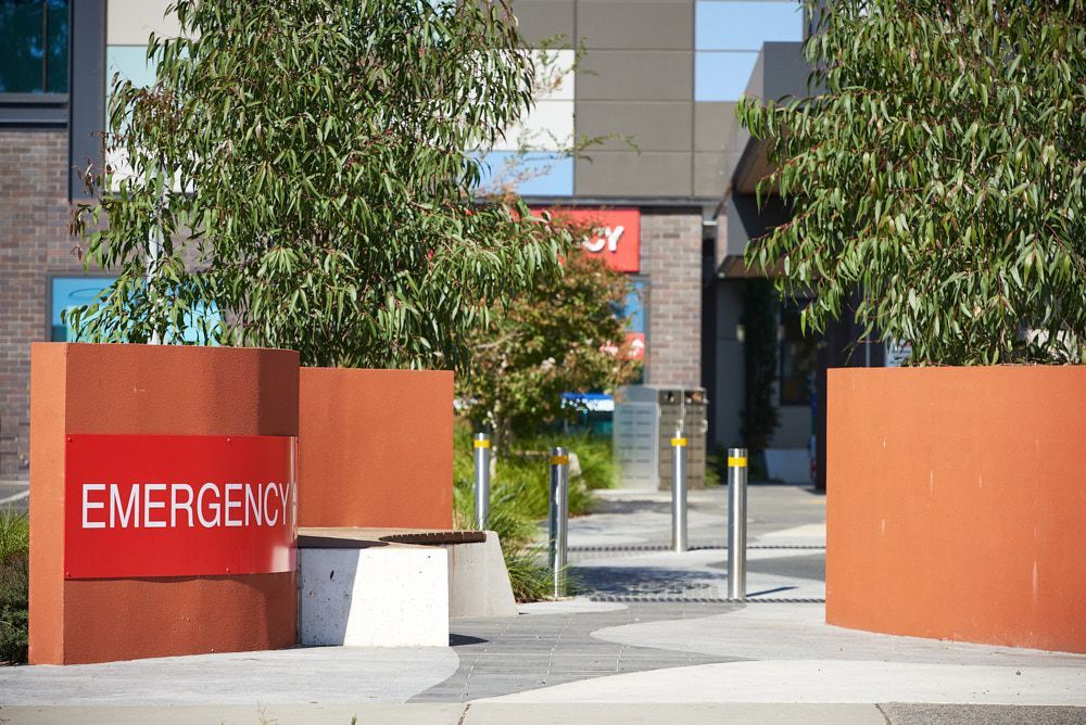 Entrance To a Hospital Emergency Room — Quarrell Civil Construction In Congupna, VIC