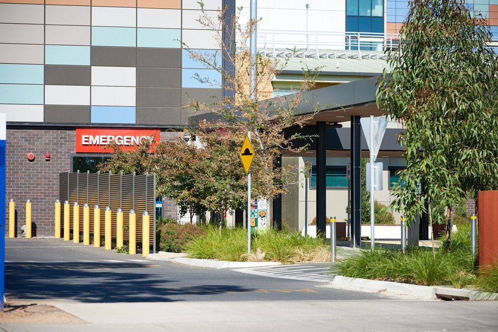 Hospital Emergency Entrance With 