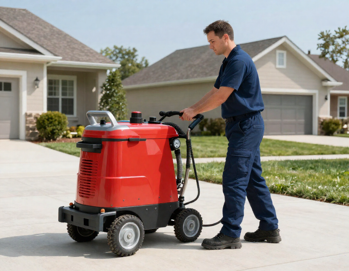 Ray DeMeo with Sunshine Cleaning Systems equipment