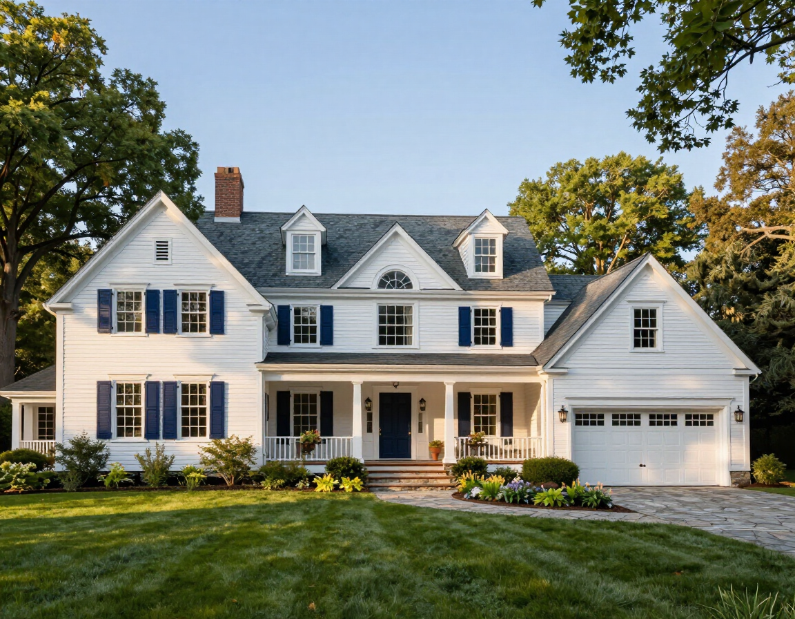An estate home in Weston, MA