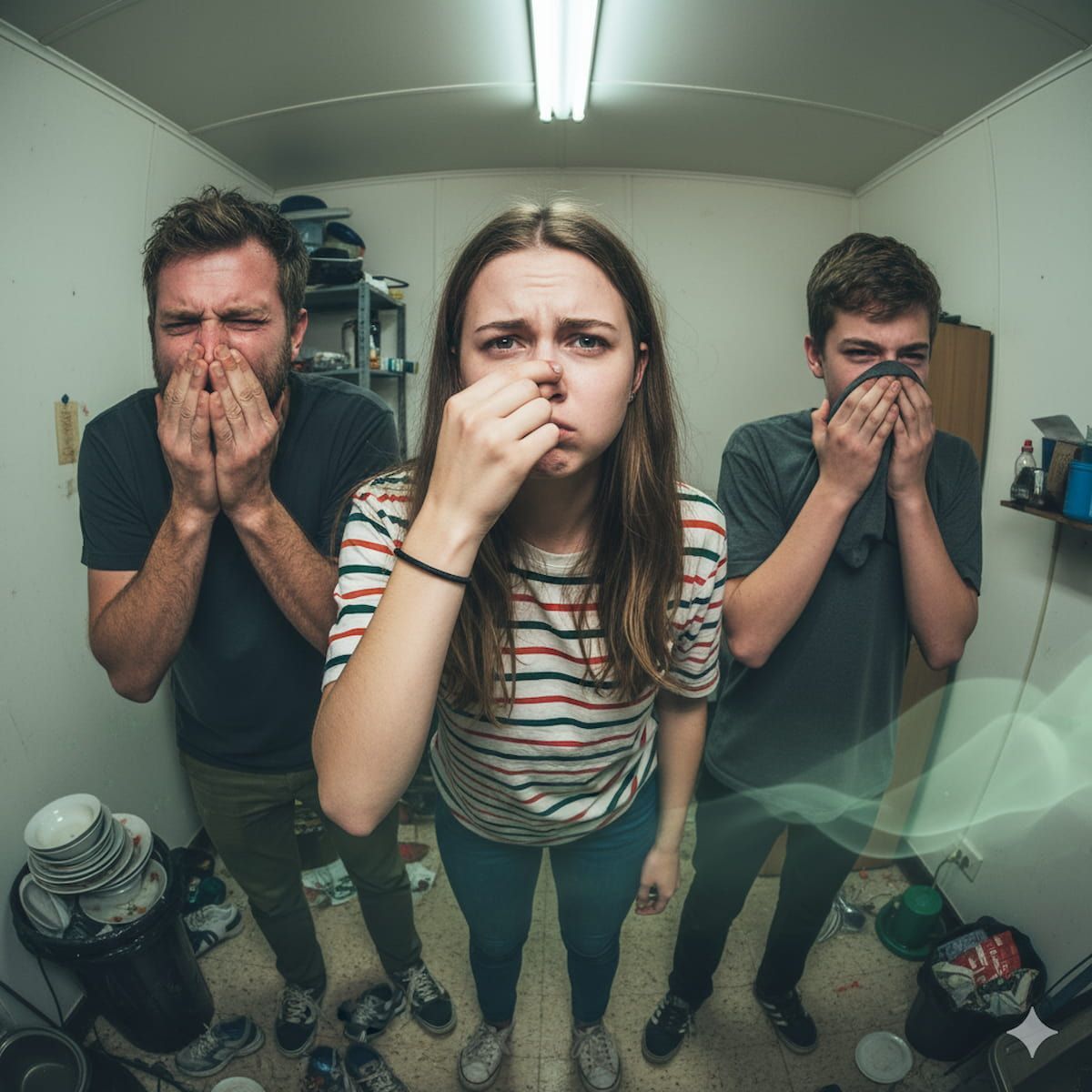 Family dealing with bad odor in home requiring professional deodorization service in Waltham, Massachusetts