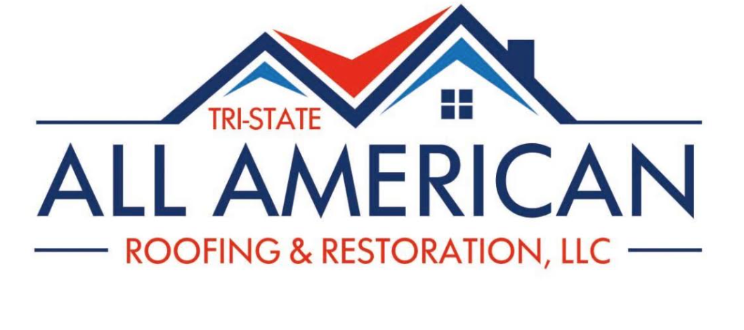 Tri-State All American Roofing & Restoration LLC logo in blue, red, and white, with stylized roof graphic