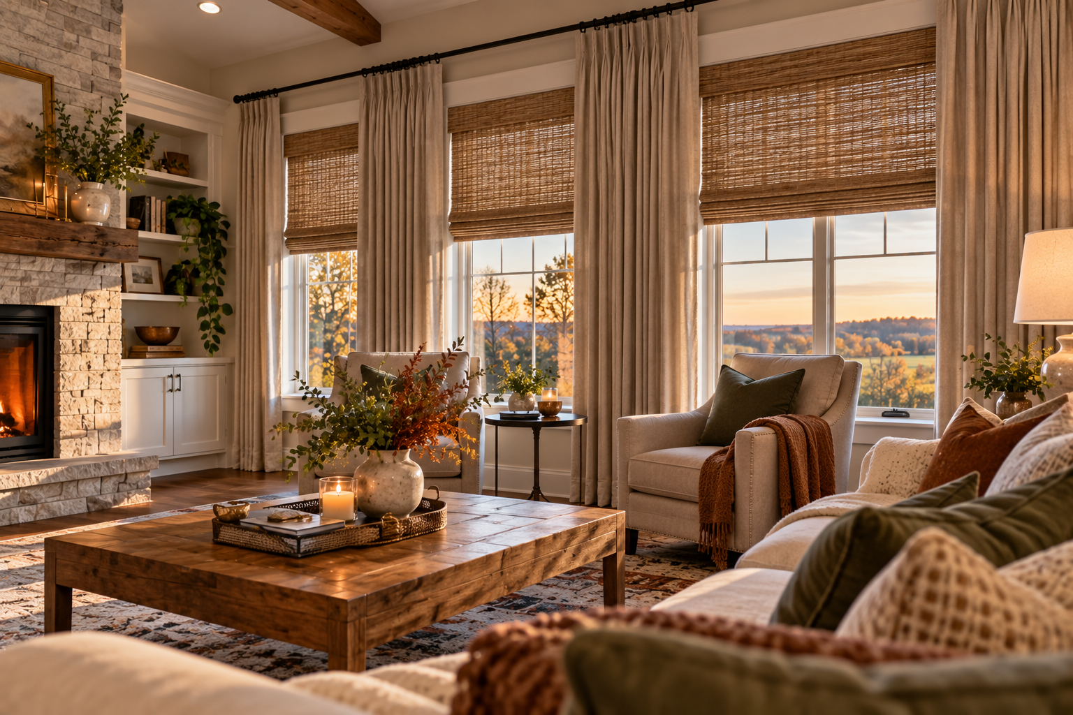 Layered Window Treatments for KY | Simmonds Blinds and Drapes
