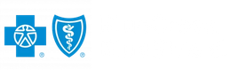 Blue Medicare and medical shield icons with white star and caduceus symbols