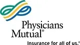 Physicians Mutual logo with teal and gold interlocking loops and the tagline “Insurance for all of us.”