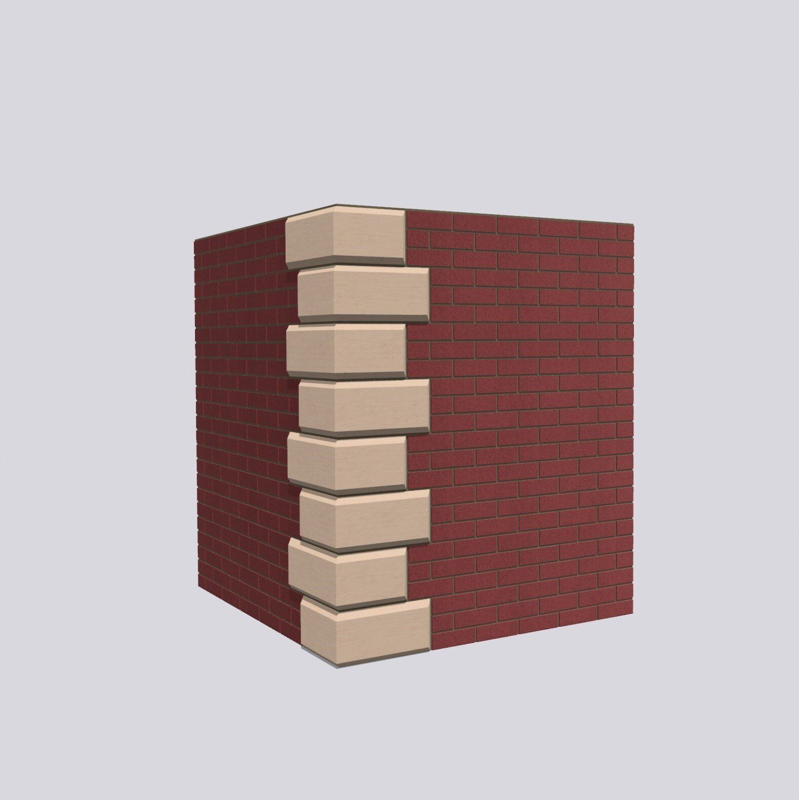 Natural sandstone quoins
