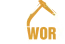 A blurry picture of the word logo on a white background.