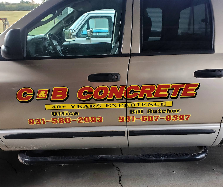 Tan work truck with 