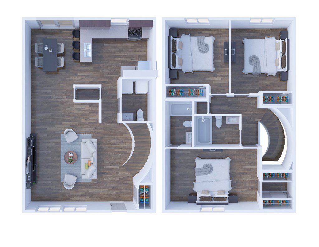 Castleton Floor Plan - 3 Bed, 2.5 Bath