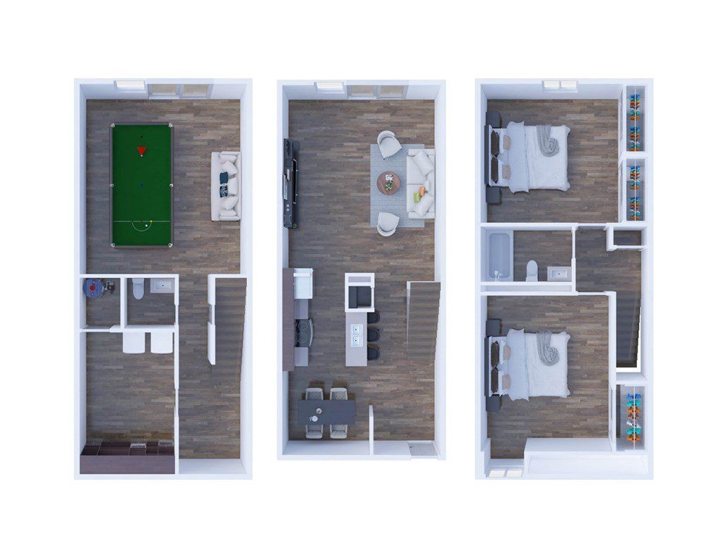 Farmington Floor Plan - 2 Bed, 1.5 Bath