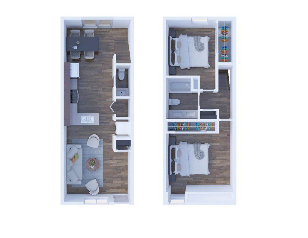 Watson Floor Plan - 2 Bed, 1 Bath