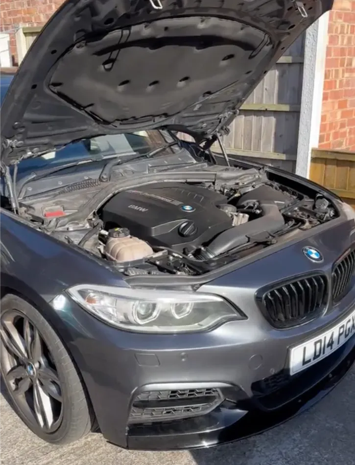 car hood open mechanic