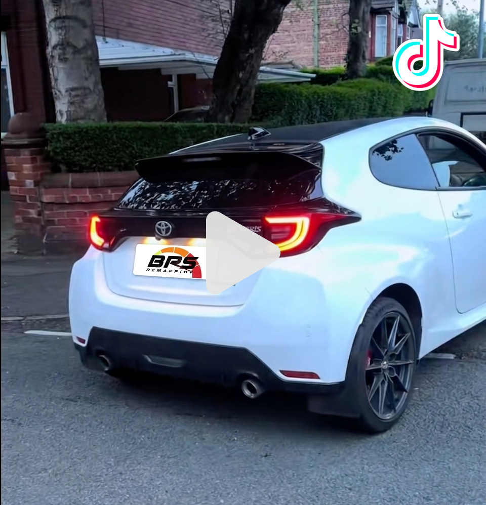 toyota gr yaris driving on the road