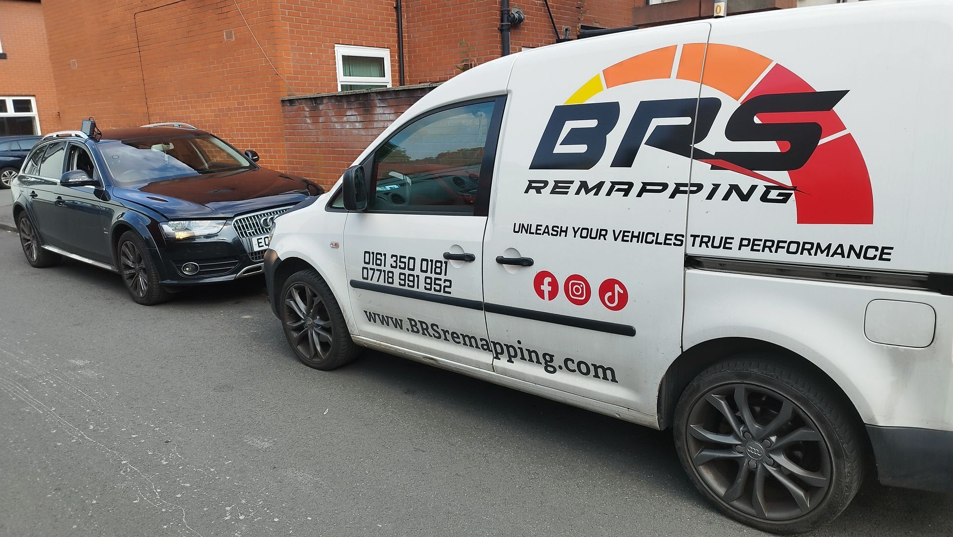 brs remapping van on the road with audi