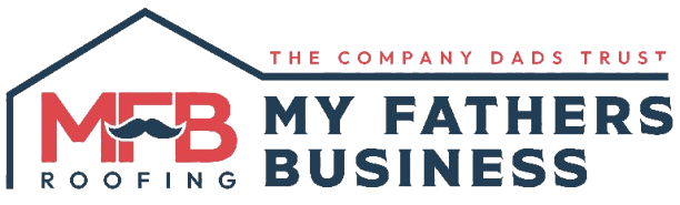 Logo for My Fathers Business roofing company.  