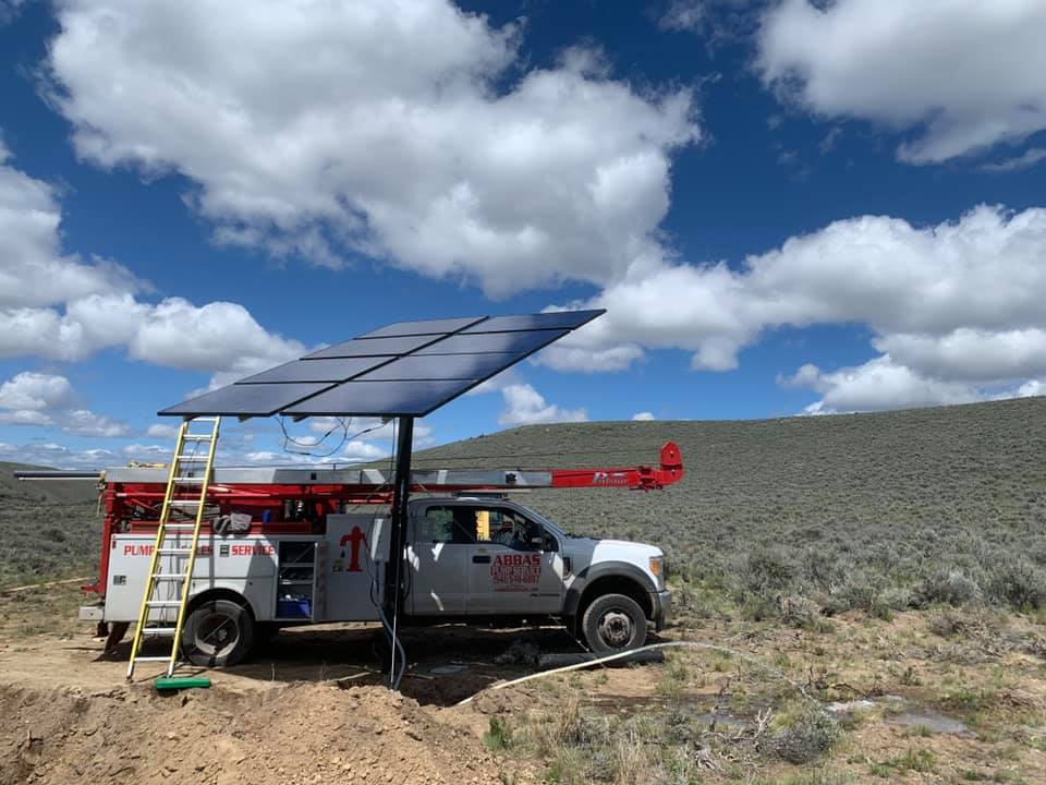 Truck In the Middle of Field — Terrebonne, OR — Abbas Well Drilling & Pump Service