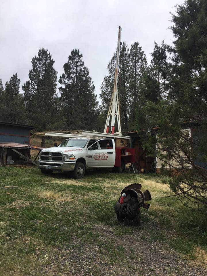 Truck In the Middle of Wide Lot — Terrebonne, OR — Abbas Well Drilling & Pump Service